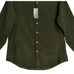 Polo Ralph Lauren Shirt Men's Large Corduroy Classic Fit Long Sleeve Olive