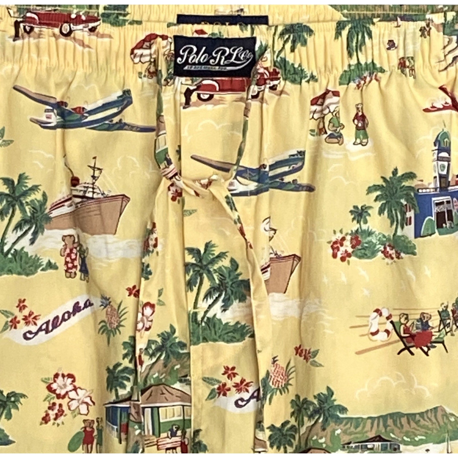Polo Ralph Lauren Sleepwear Shorts Men's Small Tropical Drawstring Waist