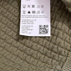 Boss H-Imberto Sweater Men's Long Sleeve Crew Neck Basket-Weave Medium Green