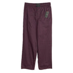 Ted Baker Sleep Pant Men's Small Woven Cotton Drawstring Pockets Red & Black
