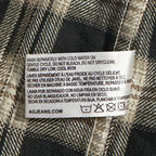 AG Los Angeles Shirt Men's XL Classic Fit Huston Western Charcoal Plaid
