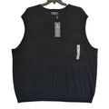 Hart Schaffner Marx Sweater Vest Men's 3XB Big & Tall Wool Navy Heather NWT