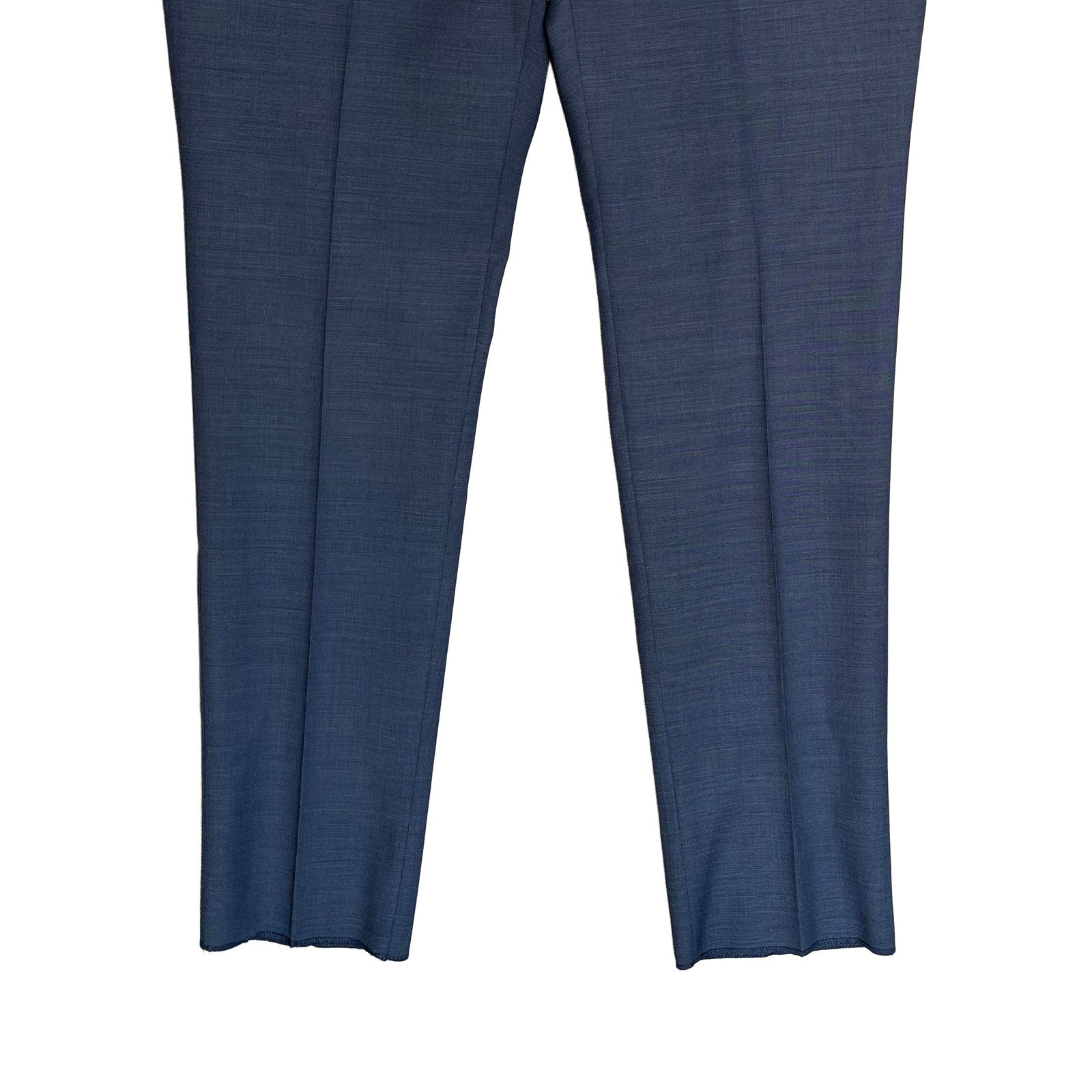 Daniel Cremieux Dress Pant Men's 46R Traveler Raw Hem Comfort Waist Blue