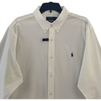 Polo Ralph Lauren Shirt Men's XL White Dress Shirt Long Sleeve Stretch