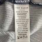 Ted Baker London T-Shirt Men's Small Ribbed Crew Neck Long Slv Navy Heather