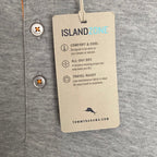 Tommy Bahama Polo Shirt Men's 3XL Island Zone Pima Cotton Gray Heather