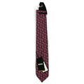 Boss Men's 3" Tie Red Floral Cotton Blend Made in Italy