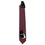 Boss Men's 3" Tie Red Floral Cotton Blend Made in Italy