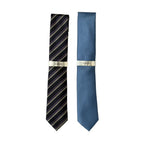 Alfani Tie Lot of 2 Classic Width Length Blue Fendley Mini Plum Earl Stripe