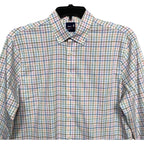 Johnnie-O Performance Shirt Men's Large Button-Down Stretch Multicolor Check