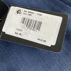 Armani Exchange Dress Pant Men's 30W Flat Front Raw Hem Stretch Wool Blue