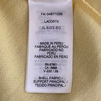 Lacoste Polo Shirt Men's XL Classic Fit Short Sleeve Cotton Yellow