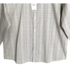 Calvin Klein Shirt Men's XL Stain Shield Extra Slim Fit Long Sleeve Plaid