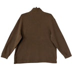 Polo Ralph Lauren Quarter-Zip Men's XXL Mock Neck Cotton Knit Pullover Brown