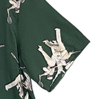 Lacoste Camp Shirt Men's Medium Relaxed Fit Short Sleeve Rene Lacoste Print NEW