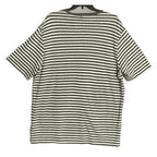 Boss Short Sleeve T-Shirt Men's 3XT Big & Tall Cotton Linen Green Stripe