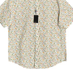 Quieti Shirt Men's XL Short Sleeve Button-Down Shirt Beach Them Print