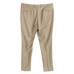 Ted Baker London Joey Pant Men's 38R Wool Dress Pant Solid Tan Raw Hem