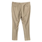 Ted Baker London Joey Pant Men's 38R Wool Dress Pant Solid Tan Raw Hem