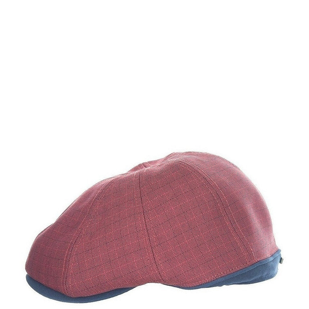 Biltmore Driver Newsboy Hat Red Grid Medium