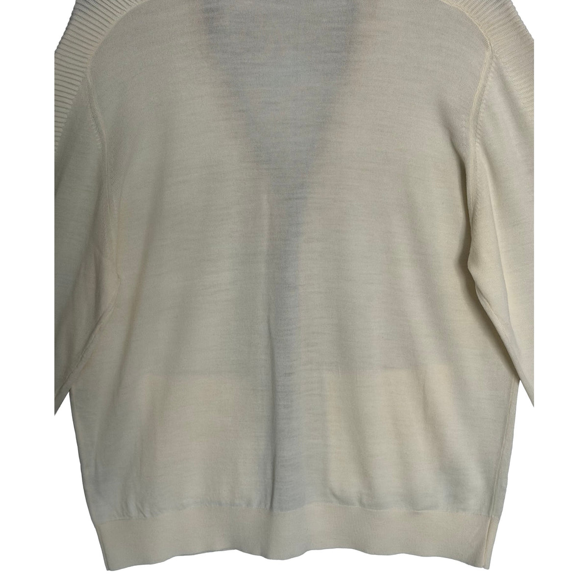 Murano Full-Zip Cardigan Sweater Men's XL "The Murano Show" Retro Look Cream
