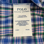Polo Ralph Lauren Sleepwear Shorts Men's Small Blue Plaid Drawstring Waist