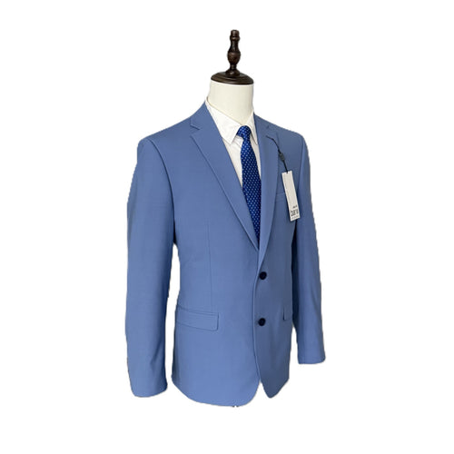 Bar III Suit Jacket Men's 44 Regular Slim Fit Wool Blend Stretch Light Blue