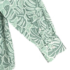 Daniel Cremieux 38 Men's Large Casual Button-Down Shirt Green Leaf Print