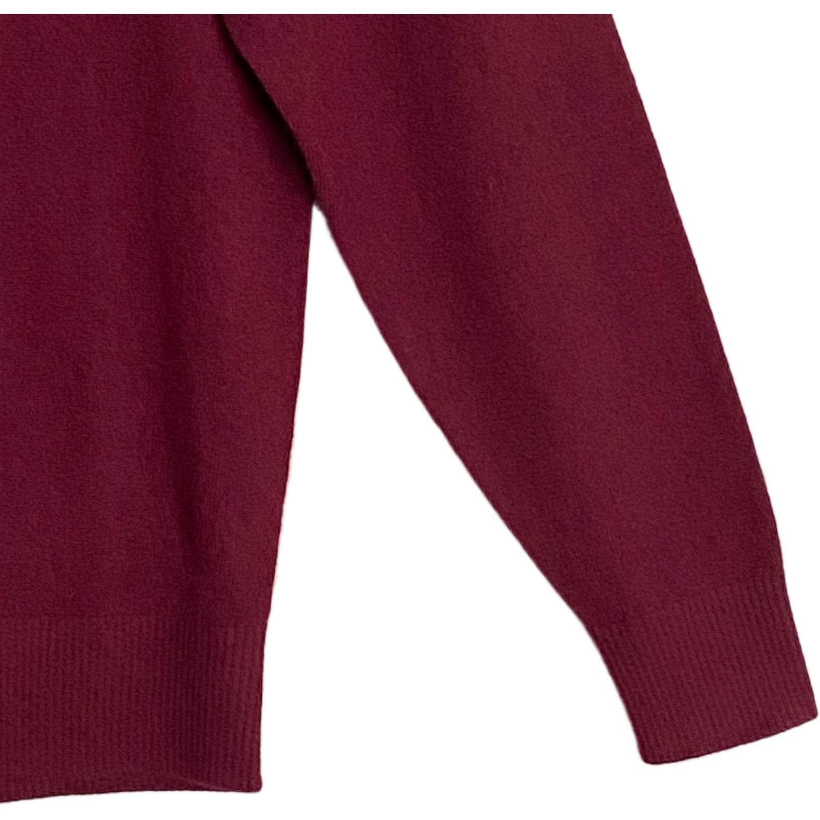 Daniel Cremieux V-Neck Sweater Men's Large Luxury Cashmere Burgundy