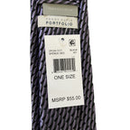 Perry Ellis Portfolio Necktie Lot of 2 Classic Width/Length Black Magenta
