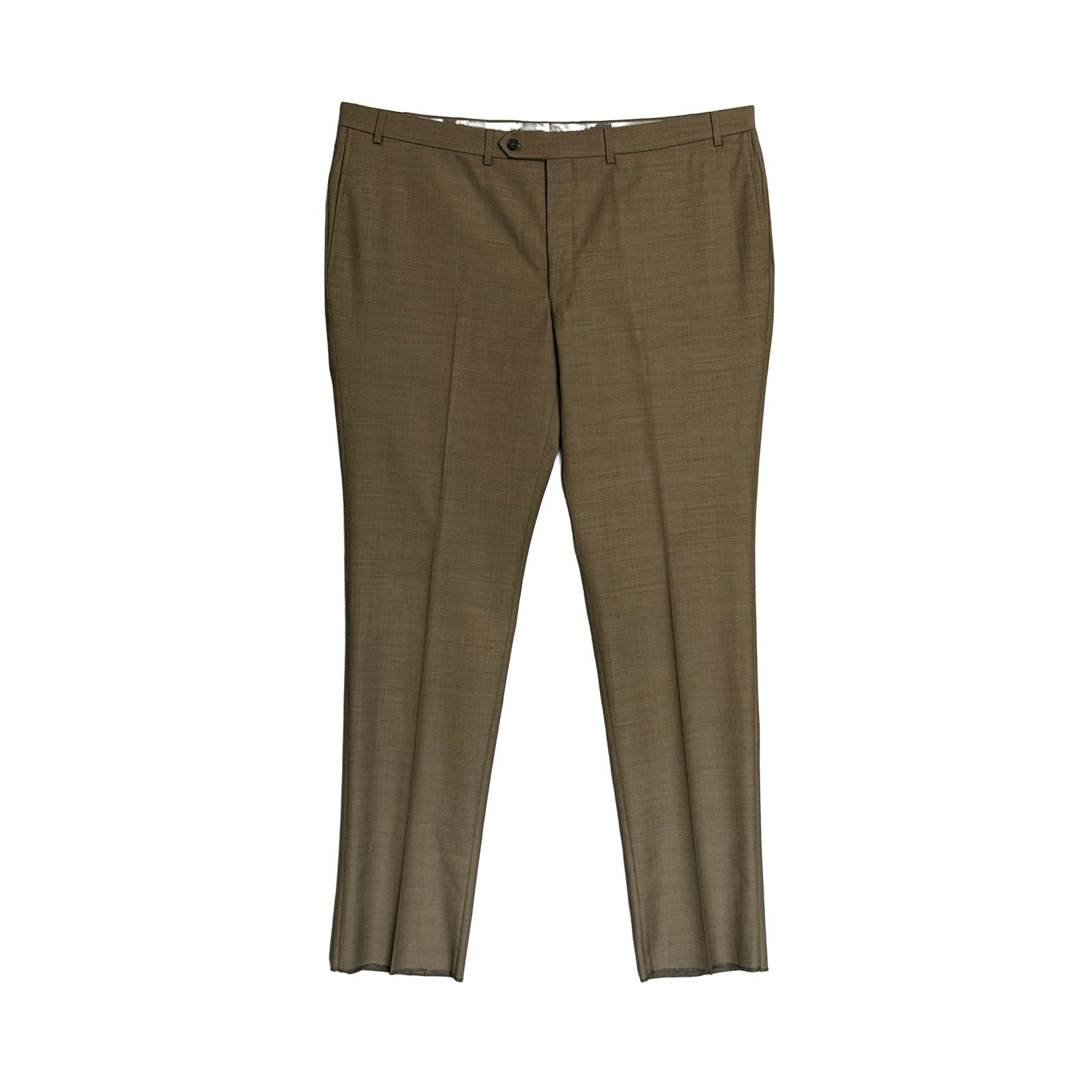 Daniel Cremieux Dress Pant Men's 46R Traveler Raw Hem Comfort Waist Tan