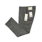 Bar III Dress Pant Men's 30"x30" Slim Fit Wool Blend Black/White Plaid