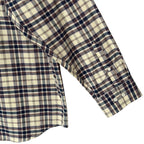 Psycho Bunny Flannel Shirt Men's XXL Plaid Long Sleeve Brown Plaid