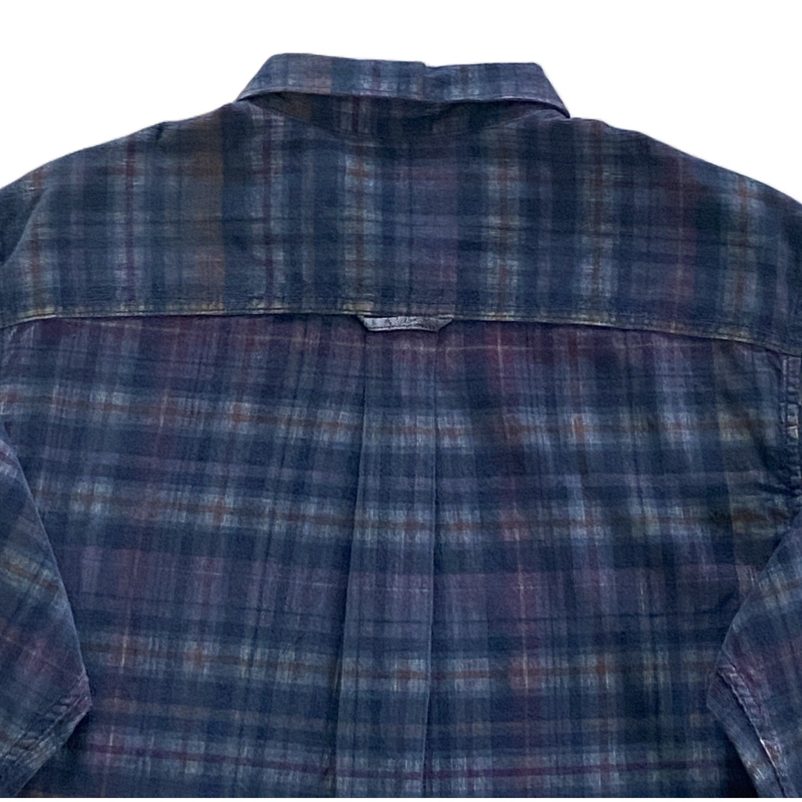Tommy Bahama Casual Shirt Men's Small Coastline Cord Check Island Navy