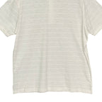Daniel Cremieux Polo Shirt Men's XL Short Sleeve Polo Shirt White Stripe