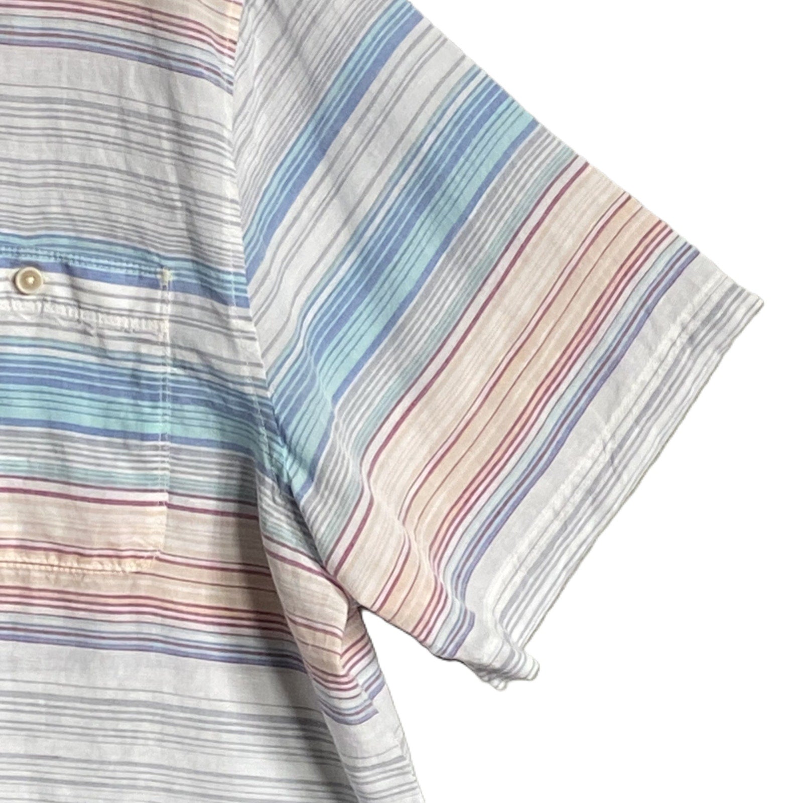 Tommy Bahama Shirt Men's XXL "Sand Linen Sicily Stripe" Linen Blend NEW w/Flaw