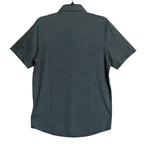 Travis Mathew Shirt Men's Small Lightweight Button-Up Stretch Blue Geo