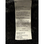 Perry Ellis Sweater Men's LT Big & Tall Yarn Herringbone Crew Neck Black