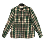 Bass Outdoors Men's Large Sherpa-Lined Jacket Green Plaid