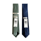Perry Ellis Portfolio Ties Lot of 2 Men's Green Bartolle Mini & Navy Raynor Geo