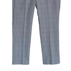 Calvin Klein Dress Pant Men's 34"x29" Slim Fit Flat Front Stretch Blue Plaid