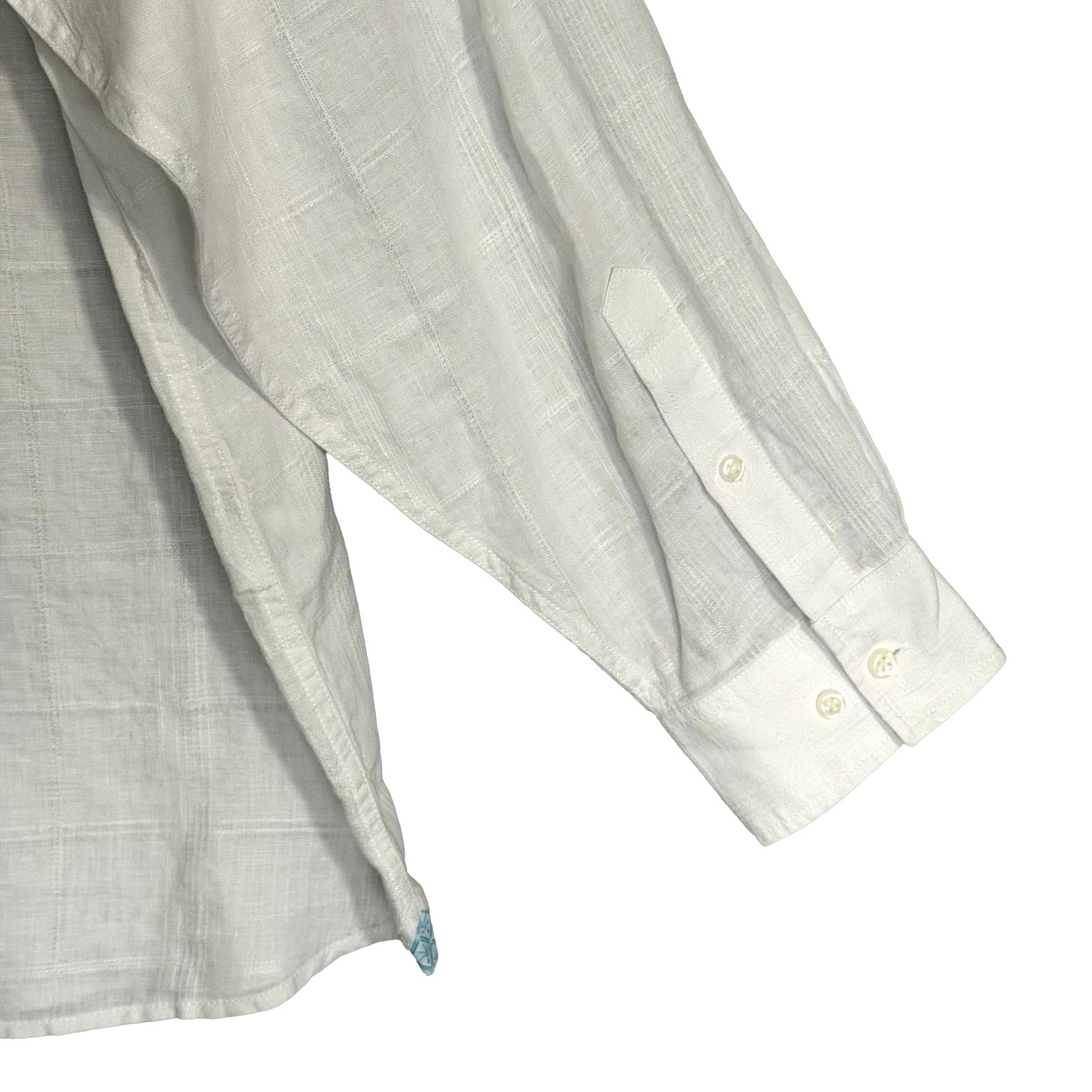 Tommy Bahama Shirt Men's XXL "Paradisio Plaid" Linen Long Sleeve