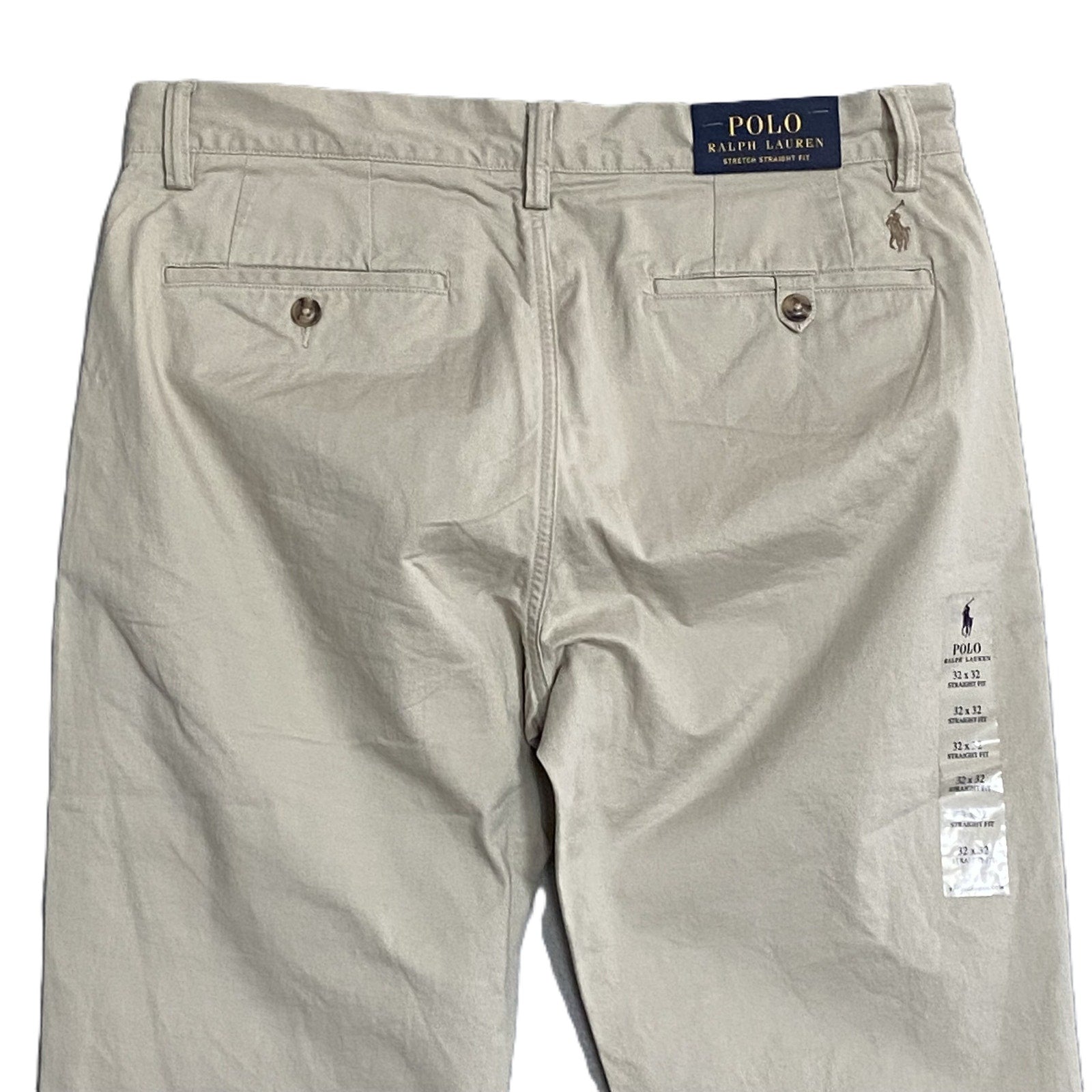 Polo Ralph Lauren Pants Men's 32"x32" Stretch Straight Fit Chinos Beige