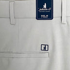 Johnnie-O Mulligan Shorts Men's 48W Big & Tall 9" Inseam Stretch Light Gray