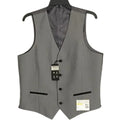 Alfani Vest Men's Small Tuxedo Vest Slim Fit Stretch Fabric Grey & Black
