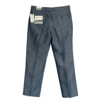 Perry Ellis Portfolio Pants Men's 34"x32" Modern Fit Linen Blend Blueprint