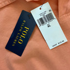 Polo Ralph Lauren Shirt Men's XL Buttonless Polo Cotton Linen Blend Pink