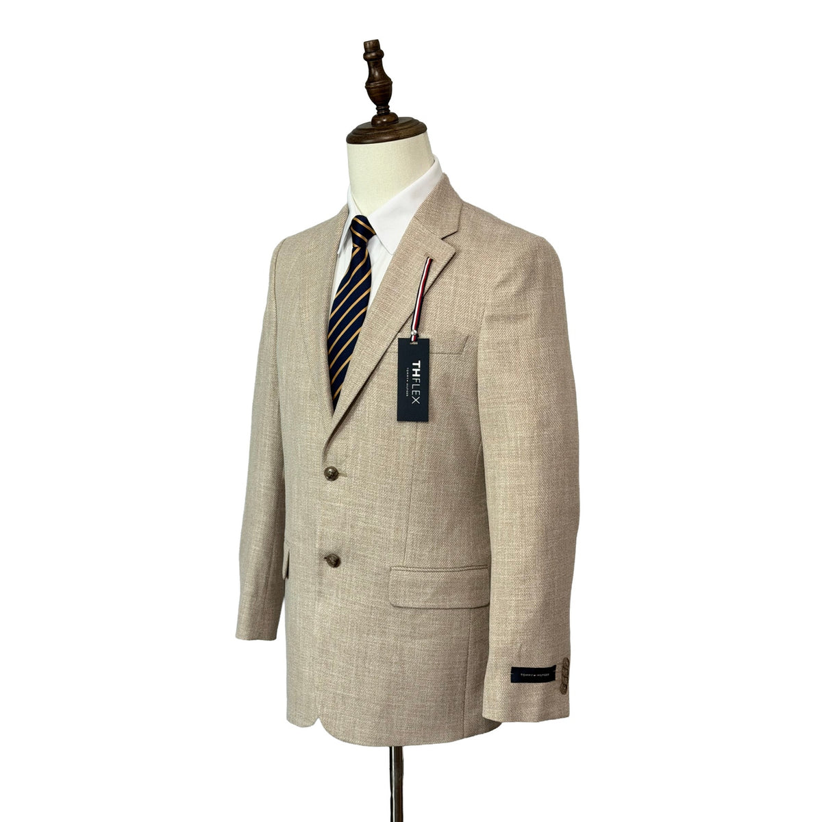 Tommy Hilfiger Sport Coat Men's 38R THFlex Unlined Single Breasted Tan/Beige