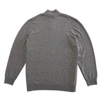 Boss H-Hemario Quarter Zip Sweater Men's 4XT Big & Tall Wool Cashmere Gray