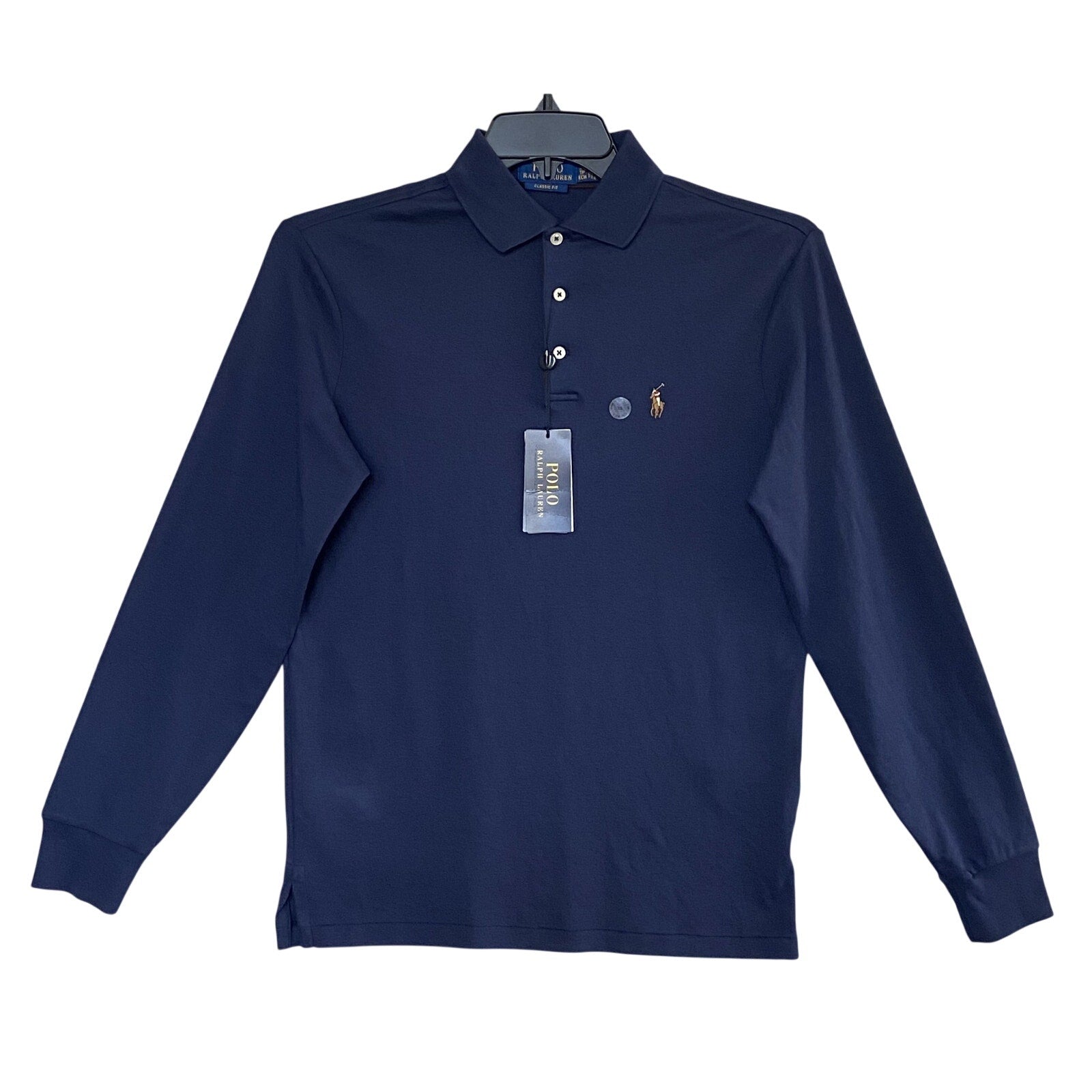 Polo Ralph Lauren Shirt Men's XS Classic Fit Long Sleeve Polo Shirt Blue